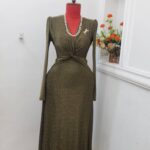 Formal pleated gown