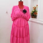 Formal pleated gown