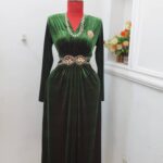 Formal pleated gown