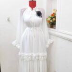 Formal pleated gown