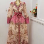 Formal pleated gown