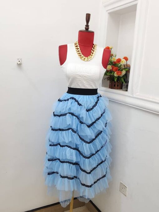 Formal pleated gown